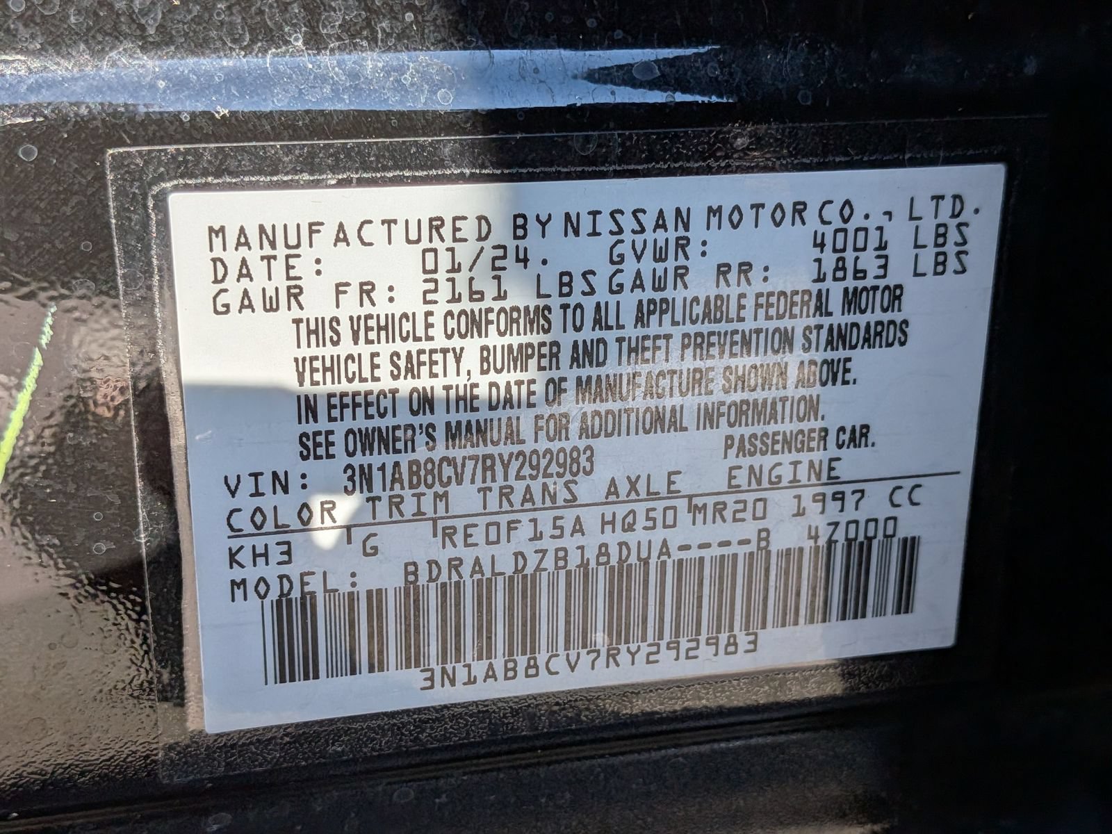 Used 2024 Nissan Sentra SV FWD image 39