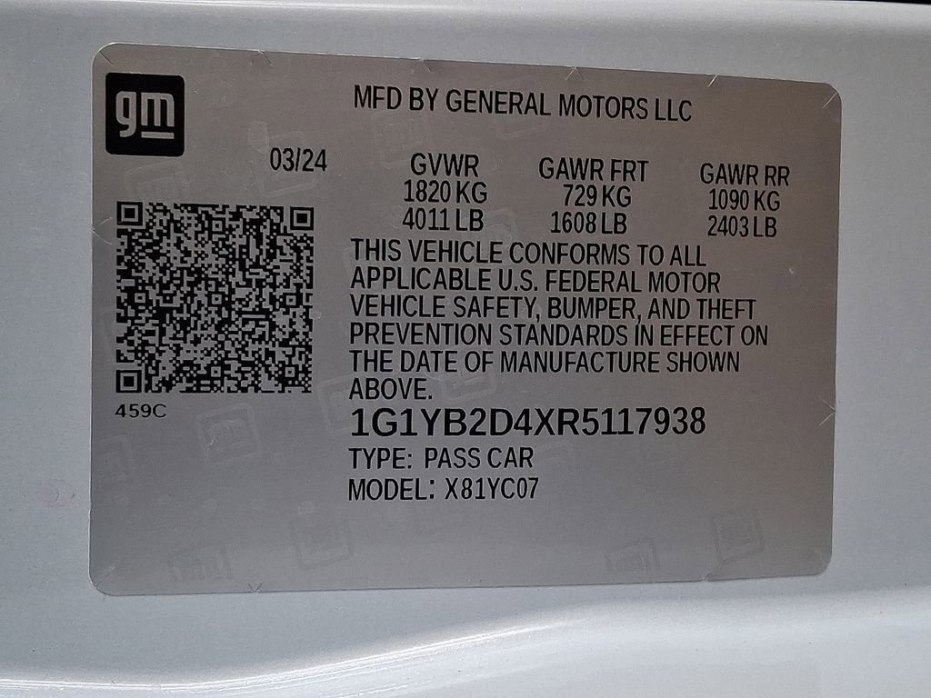 Used 2024 Chevrolet Corvette Stingray Preferred Cpe w/ 2LT image 29