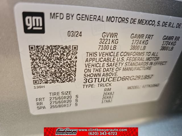 Used 2024 GMC Sierra 1500 Elevation w/ X31 Off-Road Package AWD/4WD image 27