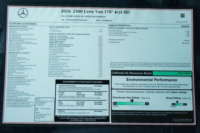 New 2026 Mercedes-Benz Sprinter 2500 image 29