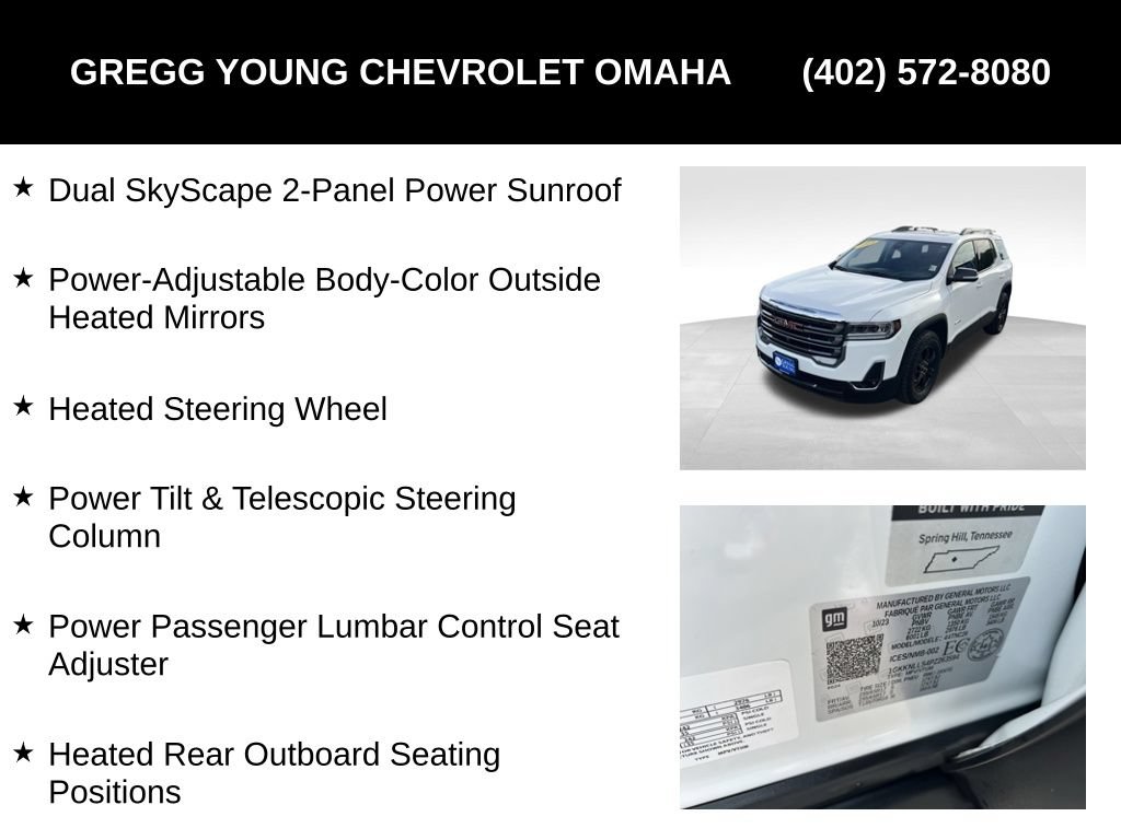 Used 2023 GMC Acadia AT4 w/ GMC Pro Grade Package AWD/4WD image 10