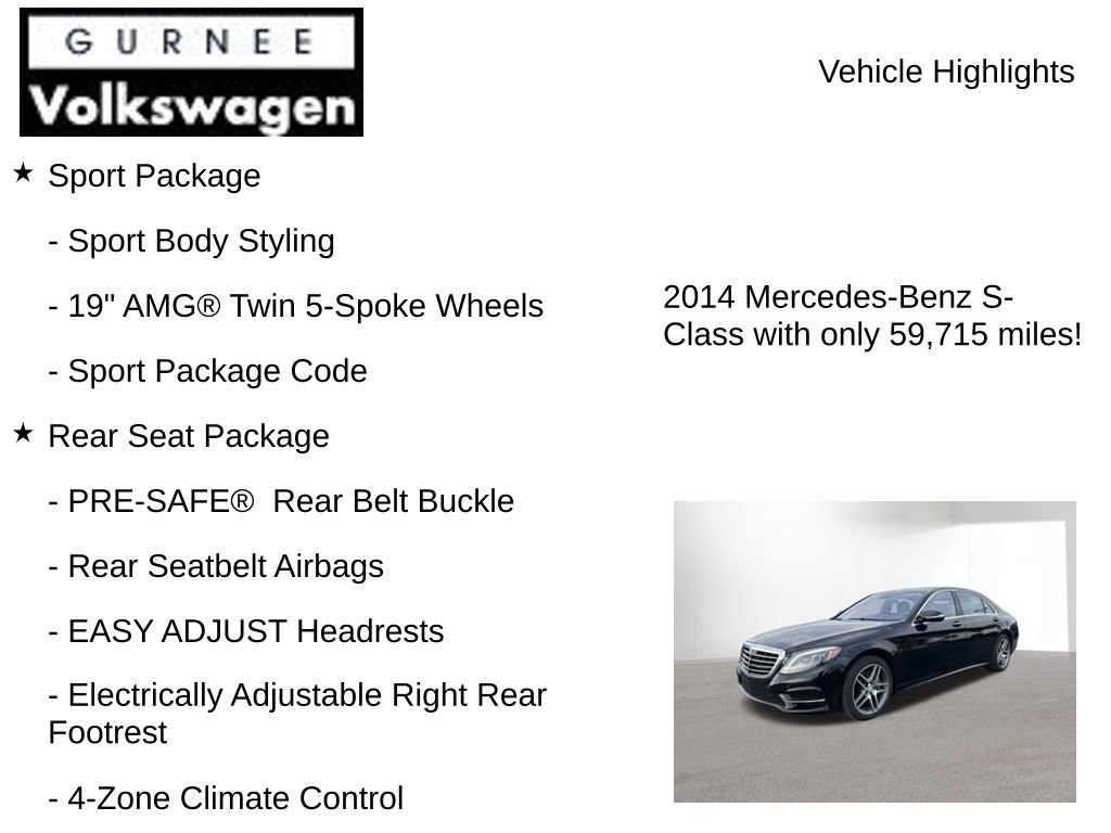 Used 2014 Mercedes-Benz S 550 Sedan image 7