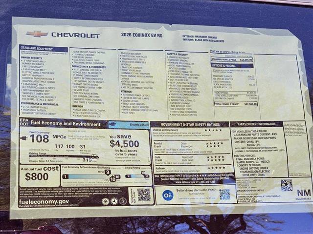 New 2026 Chevrolet Equinox EV RS image 16