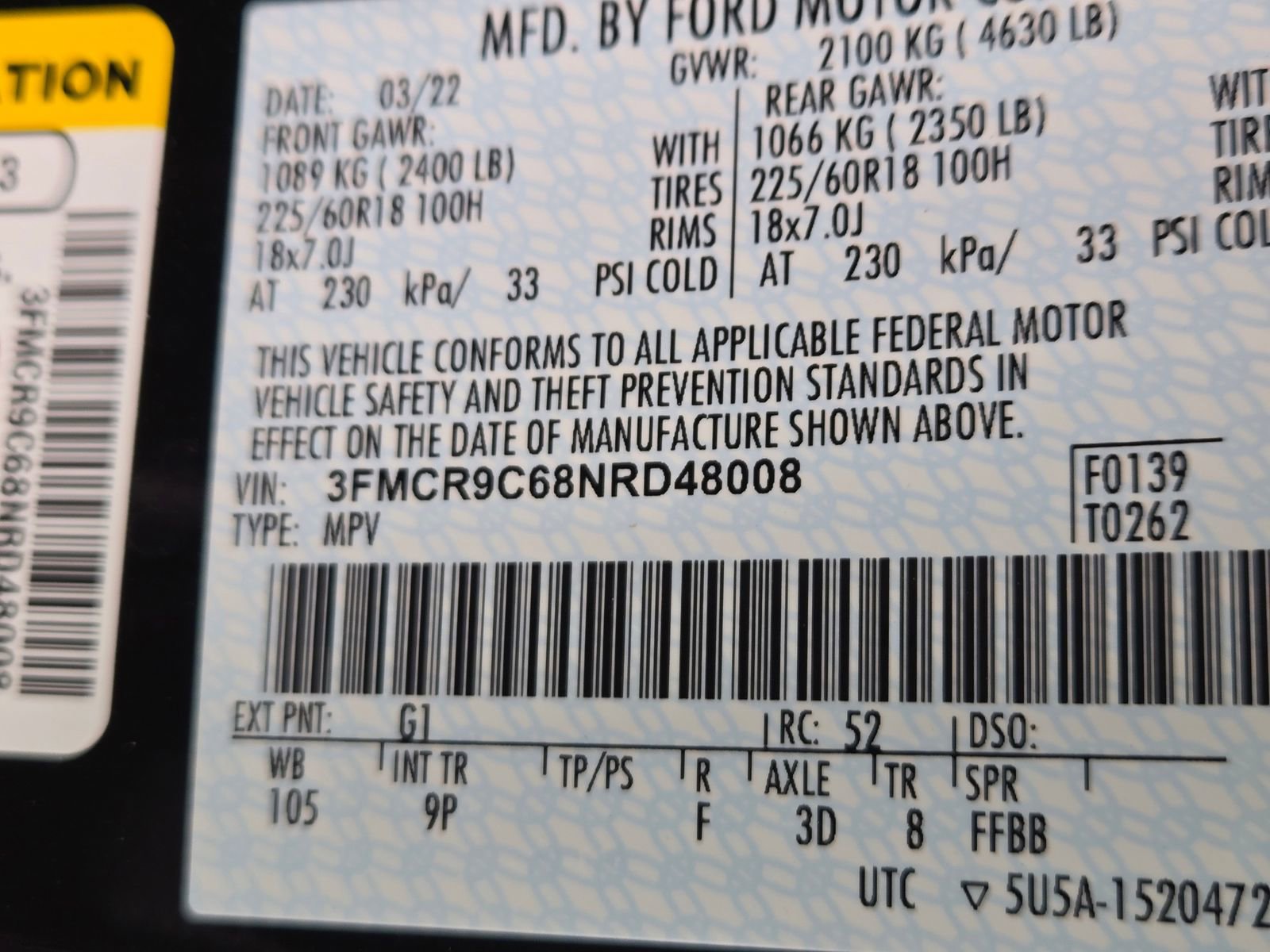 Used 2022 Ford Bronco Sport Outer Banks w/ Tech Package image 32