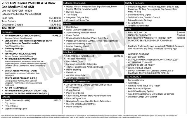 Used 2022 GMC Sierra 2500 AT4 w/ AT4 Premium Plus Package image 11