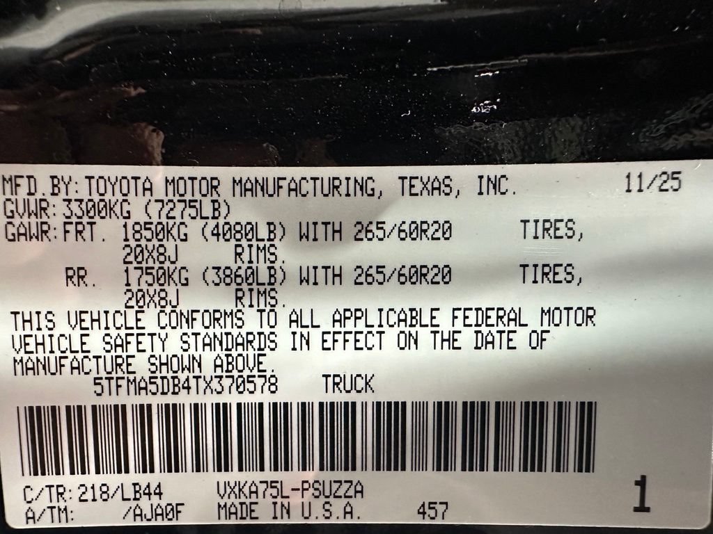 Used 2026 Toyota Tundra 1794 Edition AWD/4WD image 10