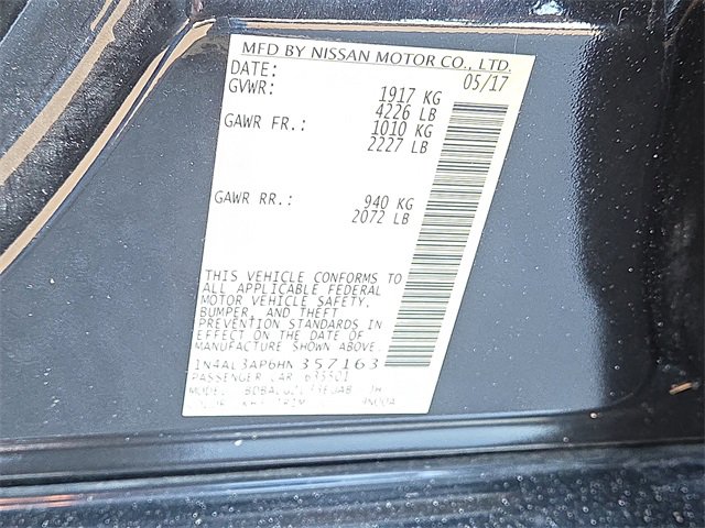 Used 2017 Nissan Altima 2.5 S w/ Power Driver Seat Package image 25