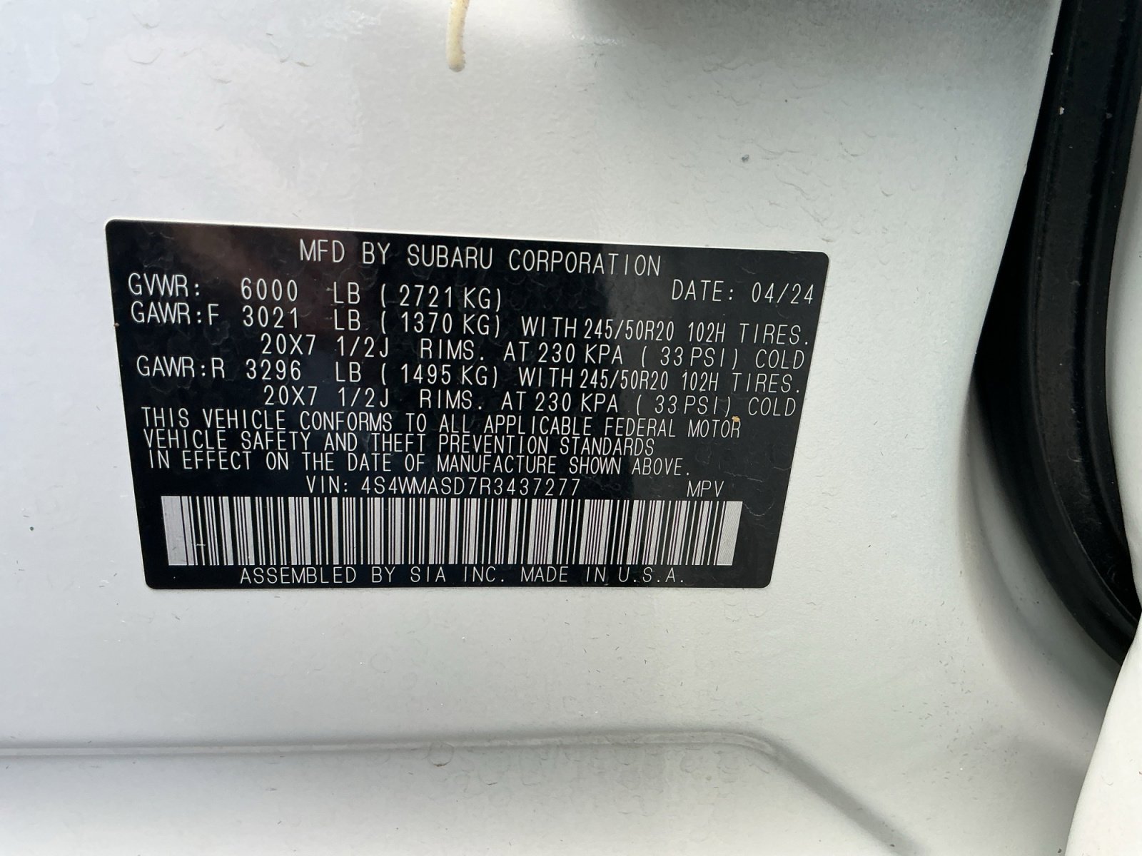 Certified 2024 Subaru Ascent Limited w/ Popular Package #2 image 14