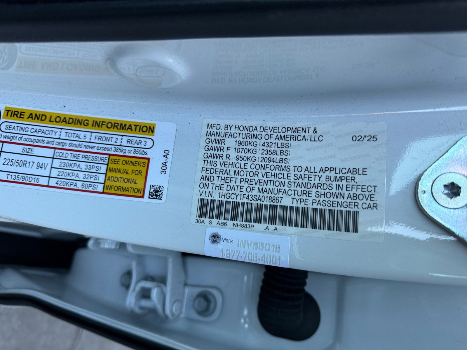 Used 2025 Honda Accord SE image 25