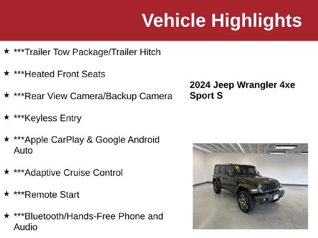 Used 2024 Jeep Wrangler Unlimited w/ Convenience Group AWD/4WD image 10