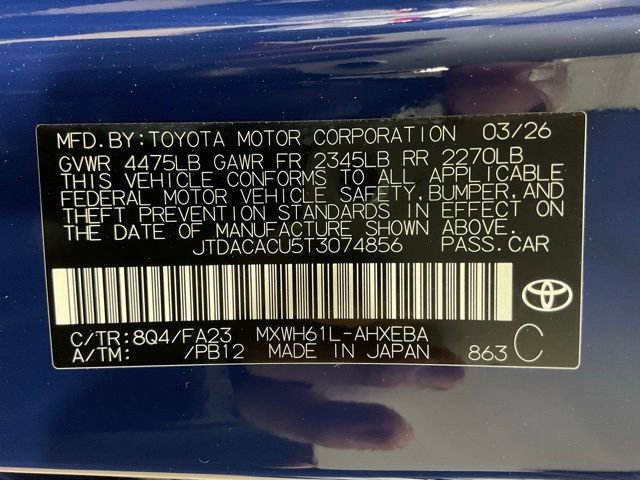 New 2026 Toyota Prius Plug-In Hybrid FWD image 23