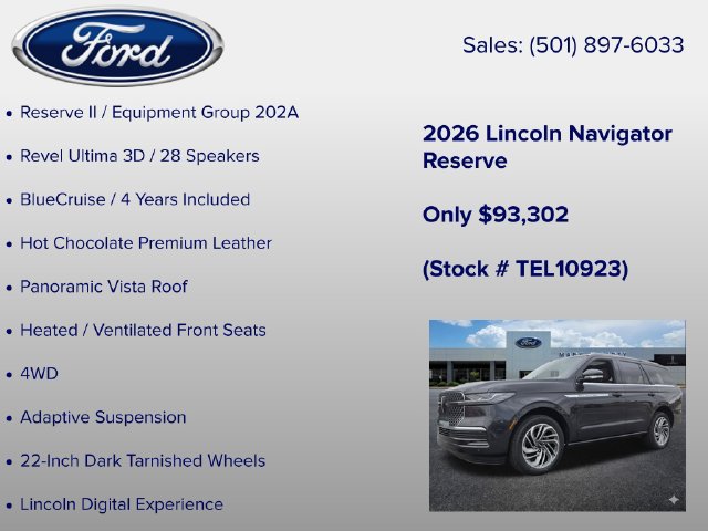 New 2026 Lincoln Navigator Reserve AWD/4WD image 6