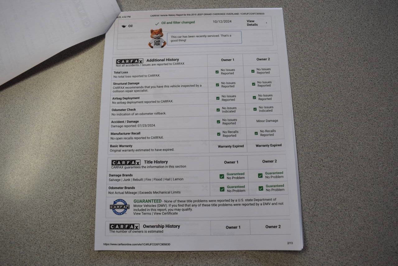 Used 2015 Jeep Grand Cherokee Overland image 65