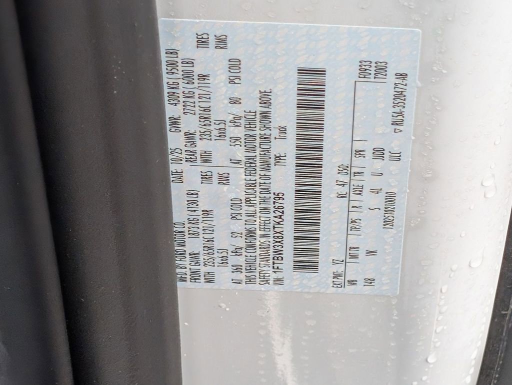 New 2026 Ford Transit 350 148 High Roof Extended w/ Load Area Protection Package RWD image 31