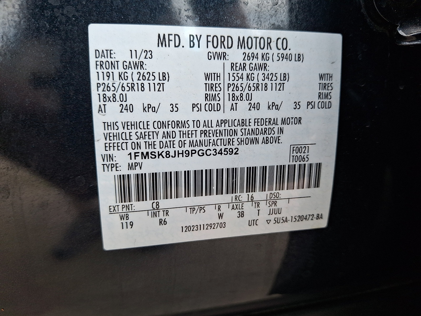 Used 2023 Ford Explorer Timberline AWD/4WD image 27