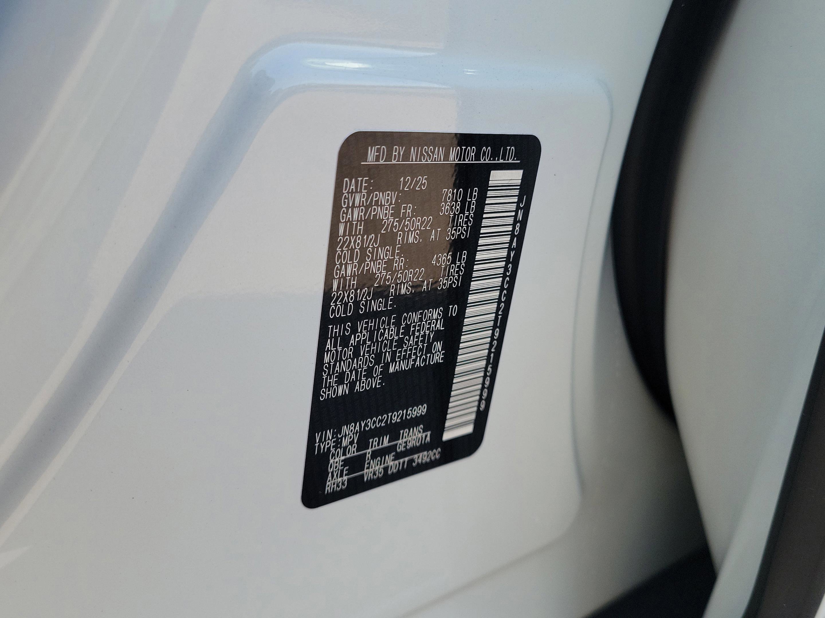 New 2026 Nissan Armada Platinum Reserve image 33