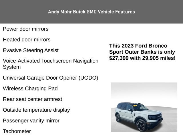 Used 2023 Ford Bronco Sport Outer Banks w/ Tech Package AWD/4WD image 16