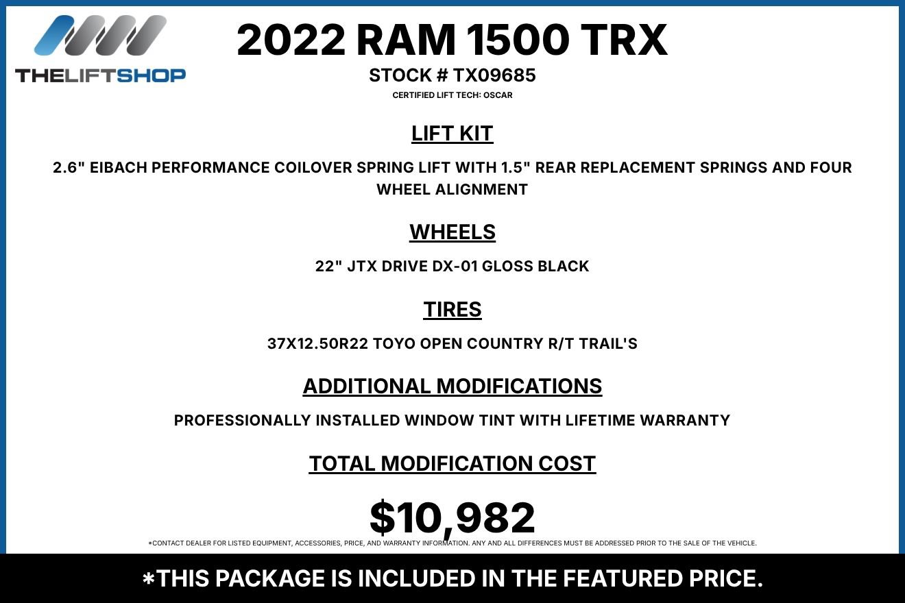 Used 2022 RAM 1500 TRX w/ TRX Level 2 Equipment Group AWD/4WD image 2