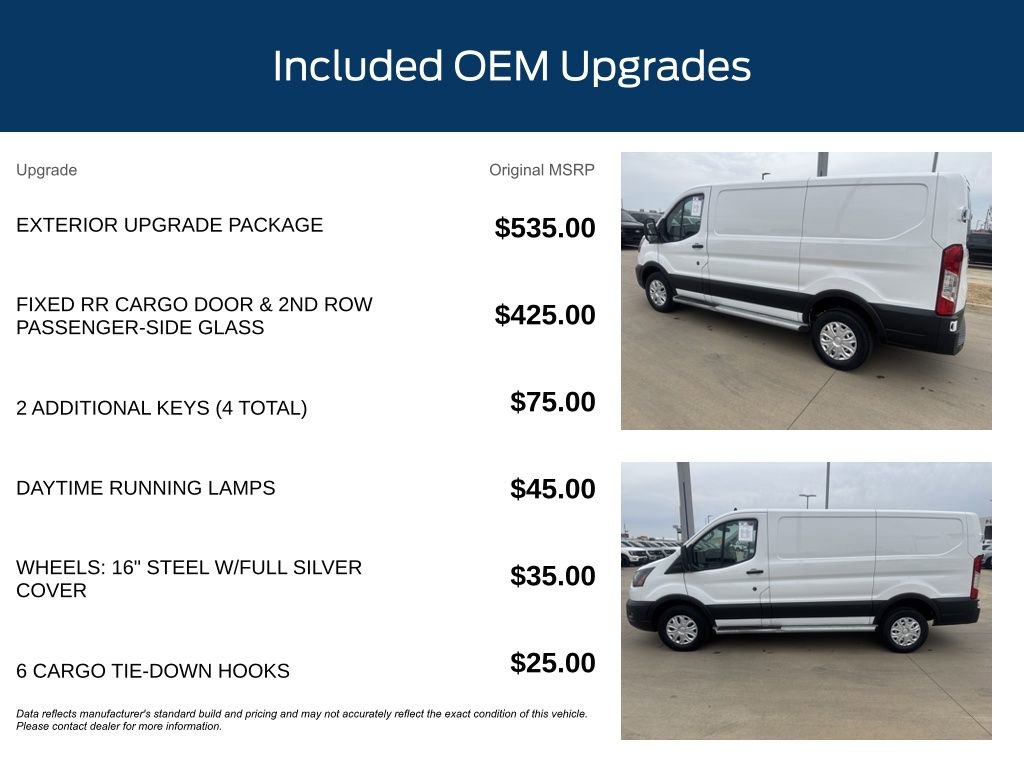 Certified 2024 Ford Transit 250 Low Roof w/ Exterior Upgrade Package image 11