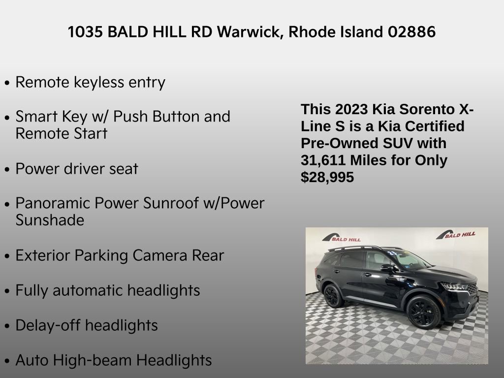 Certified 2023 Kia Sorento S w/ Panoramic Sunroof Package image 14