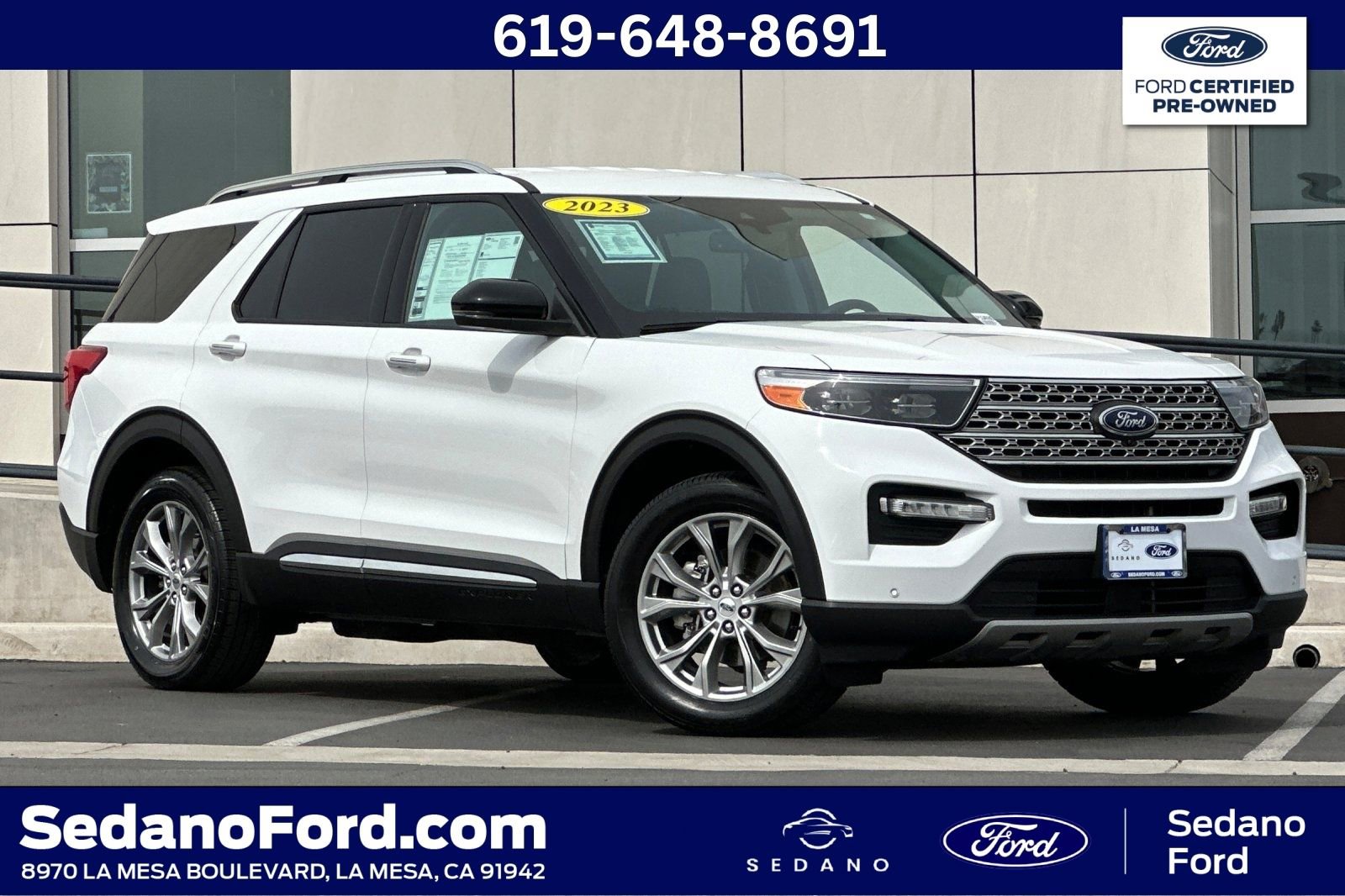Certified 2023 Ford Explorer Limited w/ Equipment Group 301A AWD/4WD image 1