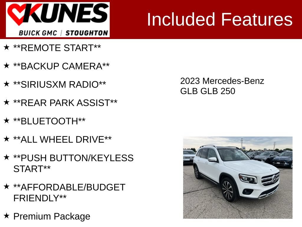 Used 2023 Mercedes-Benz GLB 250 4MATIC w/ Premium Package image 2
