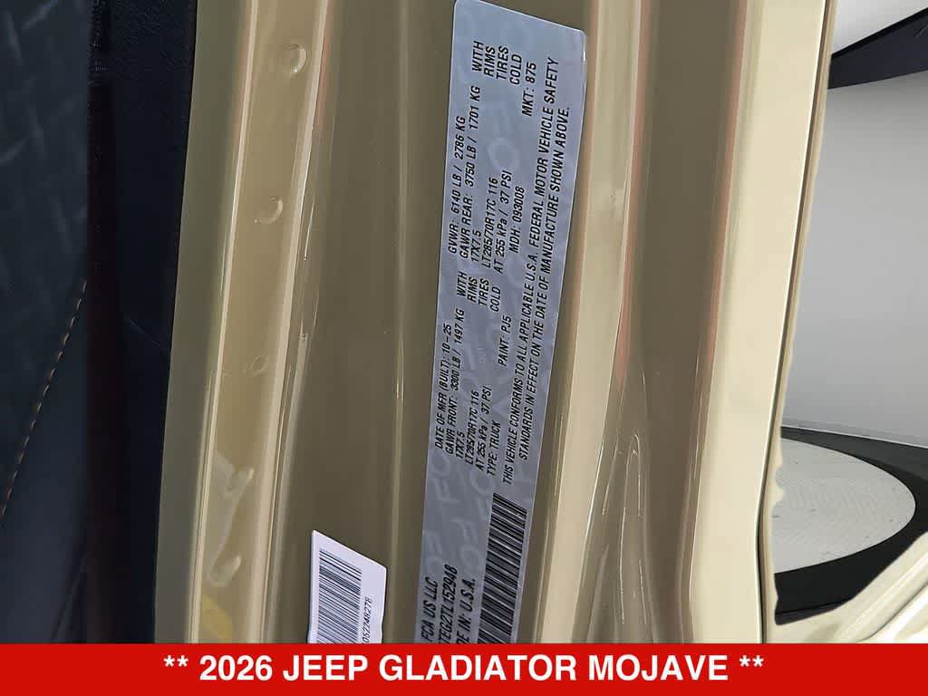 New 2026 Jeep Gladiator Mojave AWD/4WD image 37