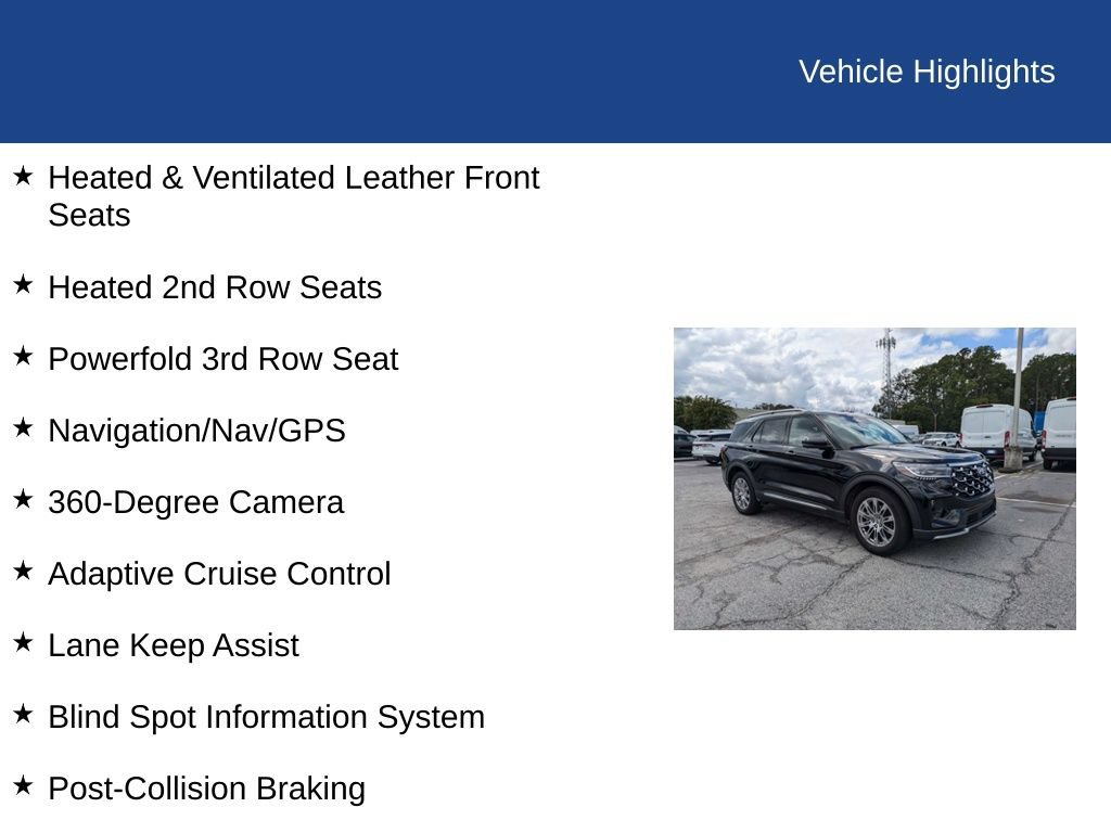 Certified 2026 Ford Explorer Platinum RWD image 34