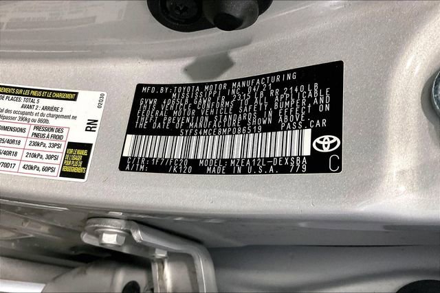 Used 2021 Toyota Corolla SE w/ Carpet Mat Package (TMS) FWD image 36