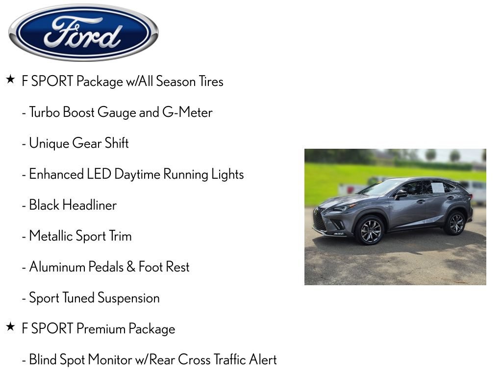 Used 2020 Lexus NX 300 F Sport w/ F Sport Premium Package FWD image 9