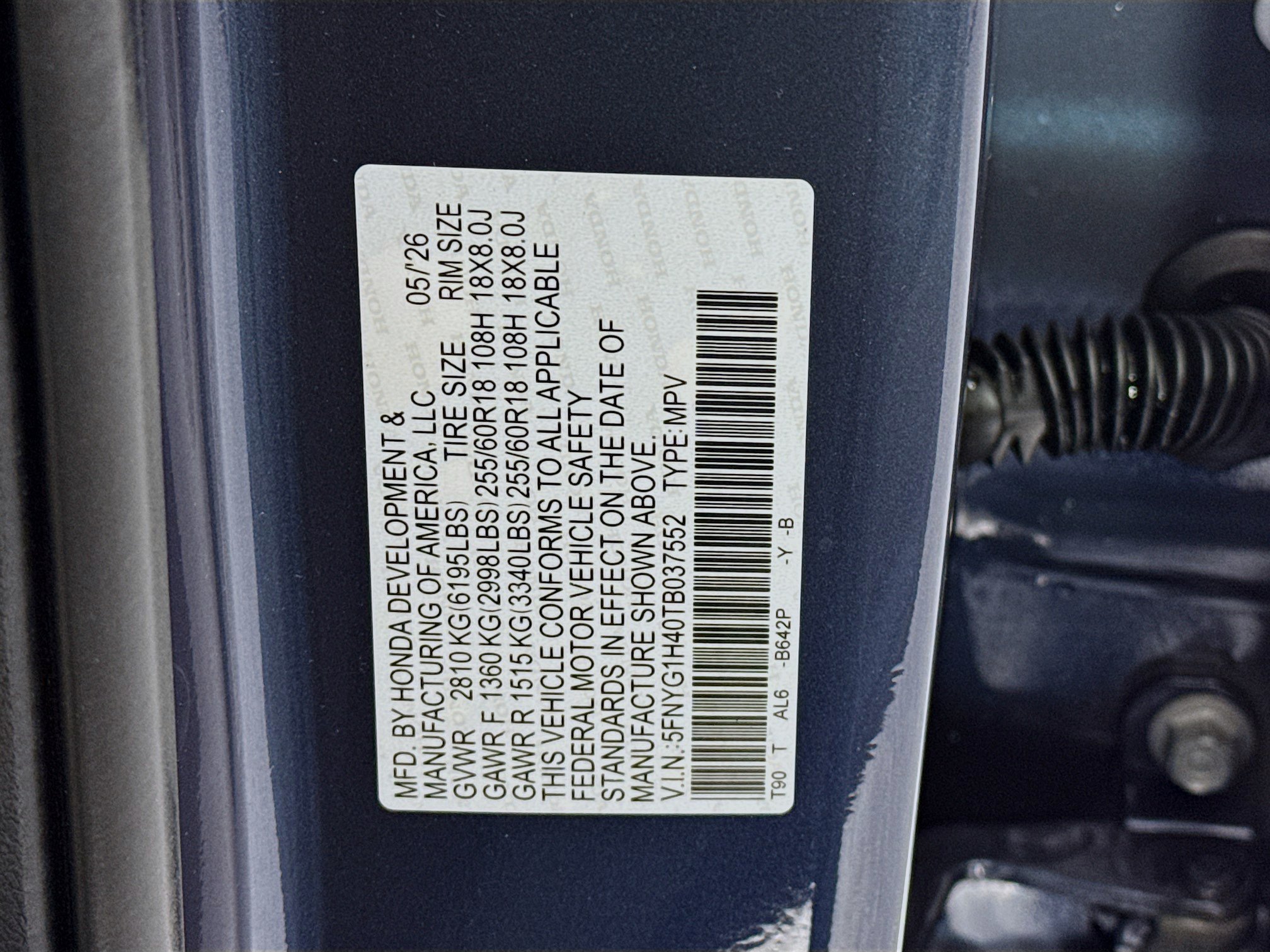 New 2026 Honda Pilot EX-L image 33