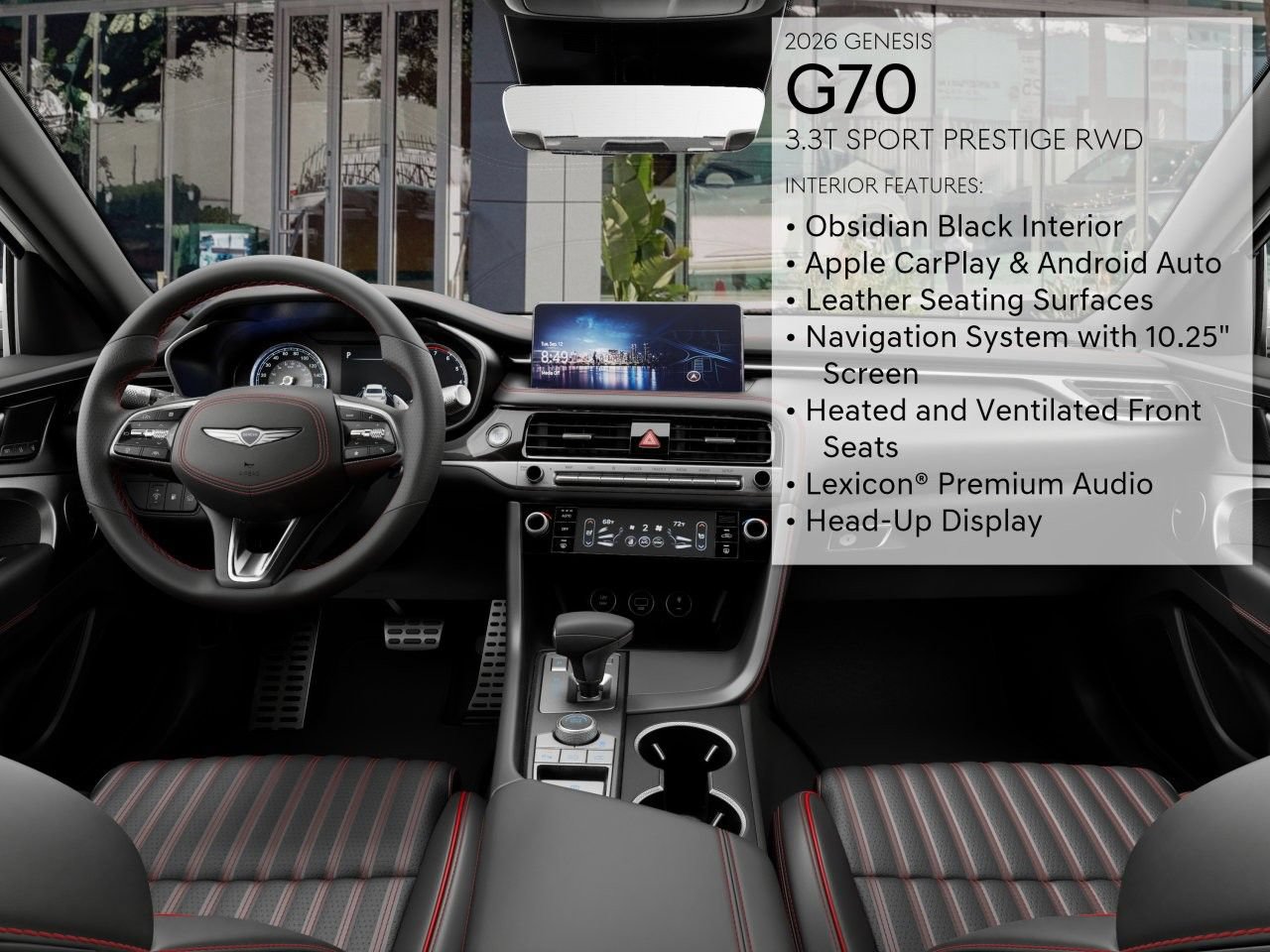 New 2026 Genesis G70 3.3T Sport Prestige RWD image 21
