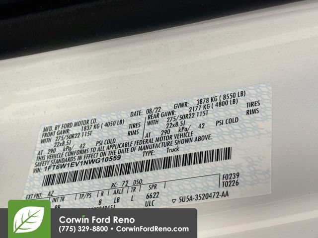 Certified 2022 Ford F150 Lightning Platinum AWD/4WD image 32