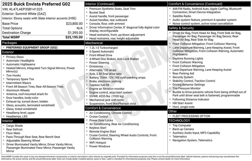 Used 2025 Buick Envista Preferred FWD image 6