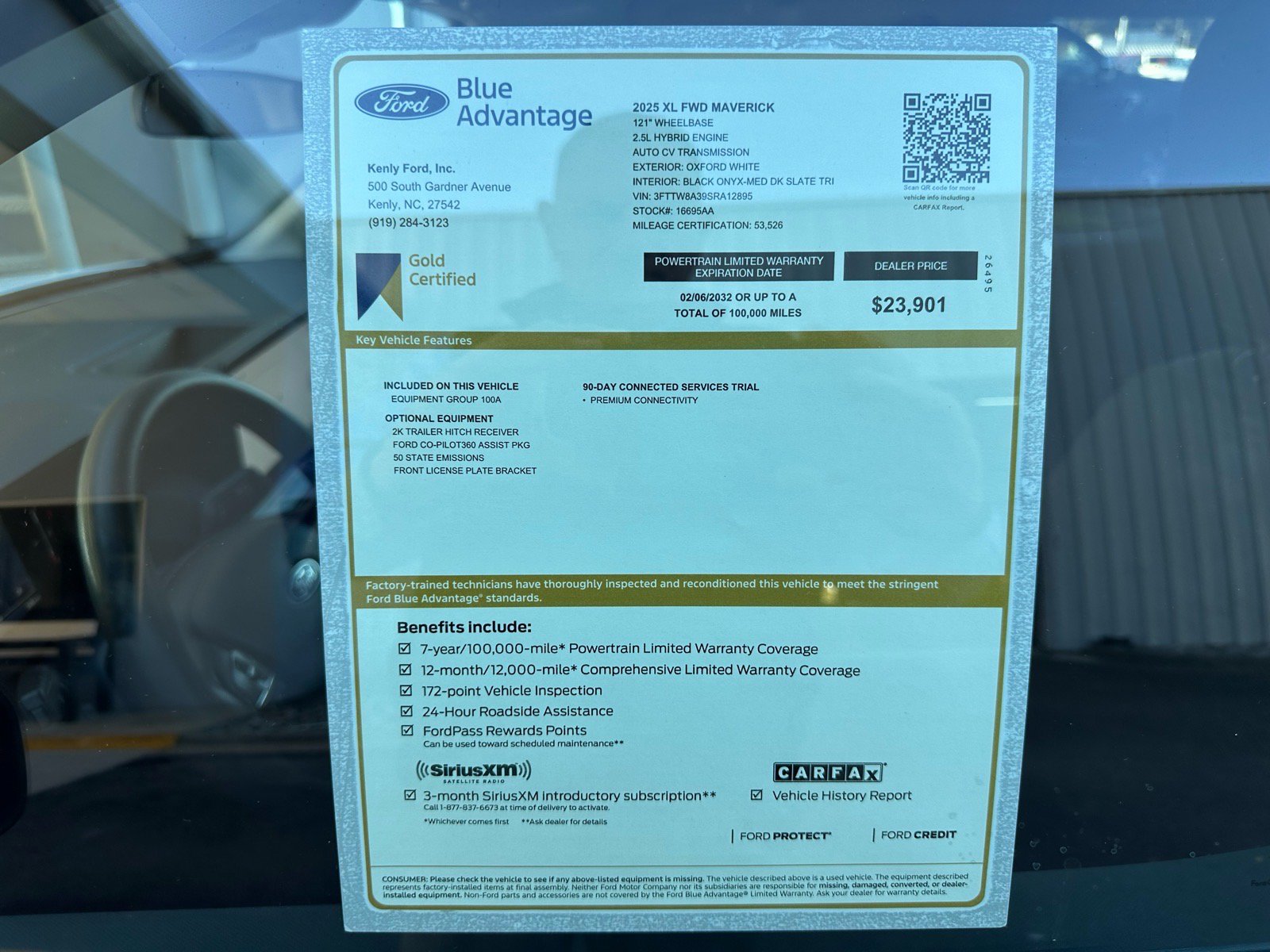 Certified 2025 Ford Maverick XL FWD image 5