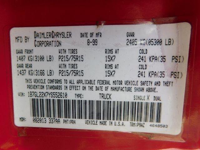 Used 2000 Dodge Dakota 2WD Club Cab image 18