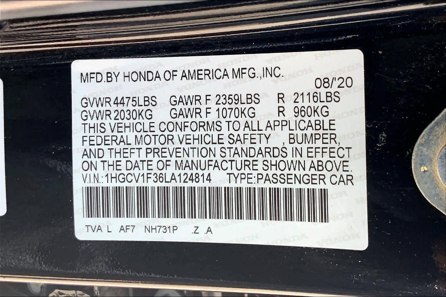 Used 2020 Honda Accord Sport image 32