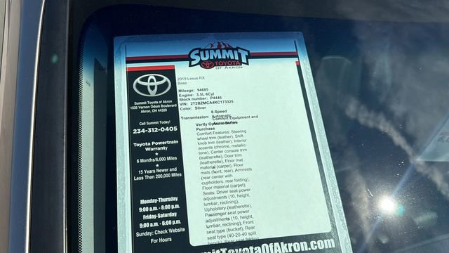 Used 2019 Lexus RX 350 AWD w/ Navigation Package image 36
