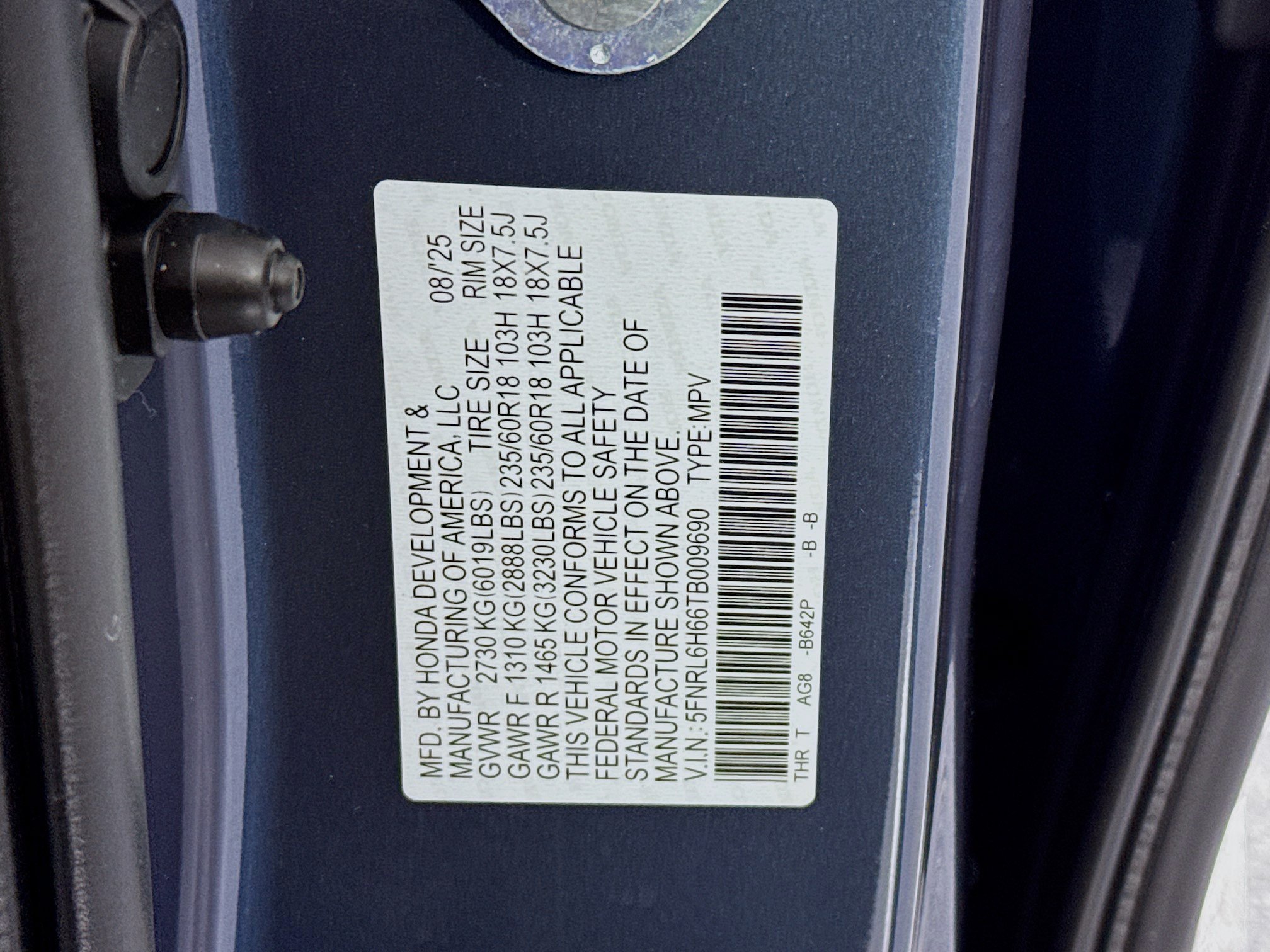 New 2026 Honda Odyssey EX-L image 33