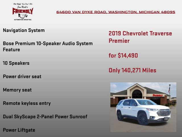 Used 2019 Chevrolet Traverse Premier w/ Redline Edition image 5