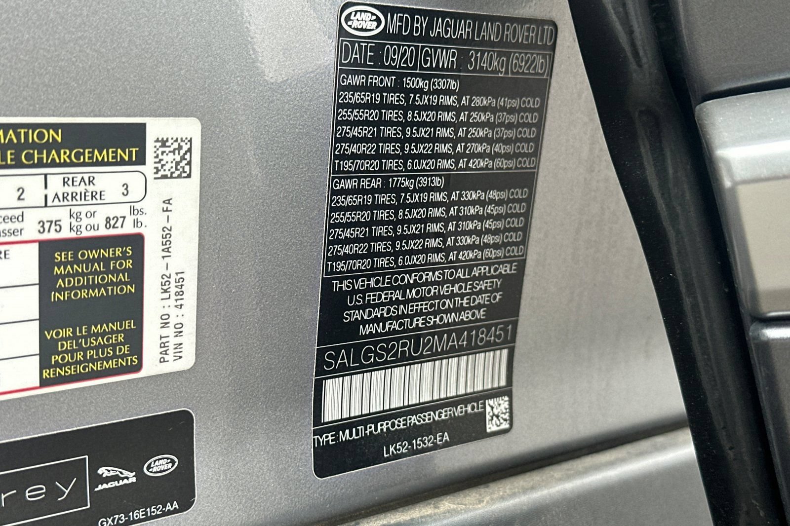 Used 2021 Land Rover Range Rover Westminster Edition AWD/4WD image 29