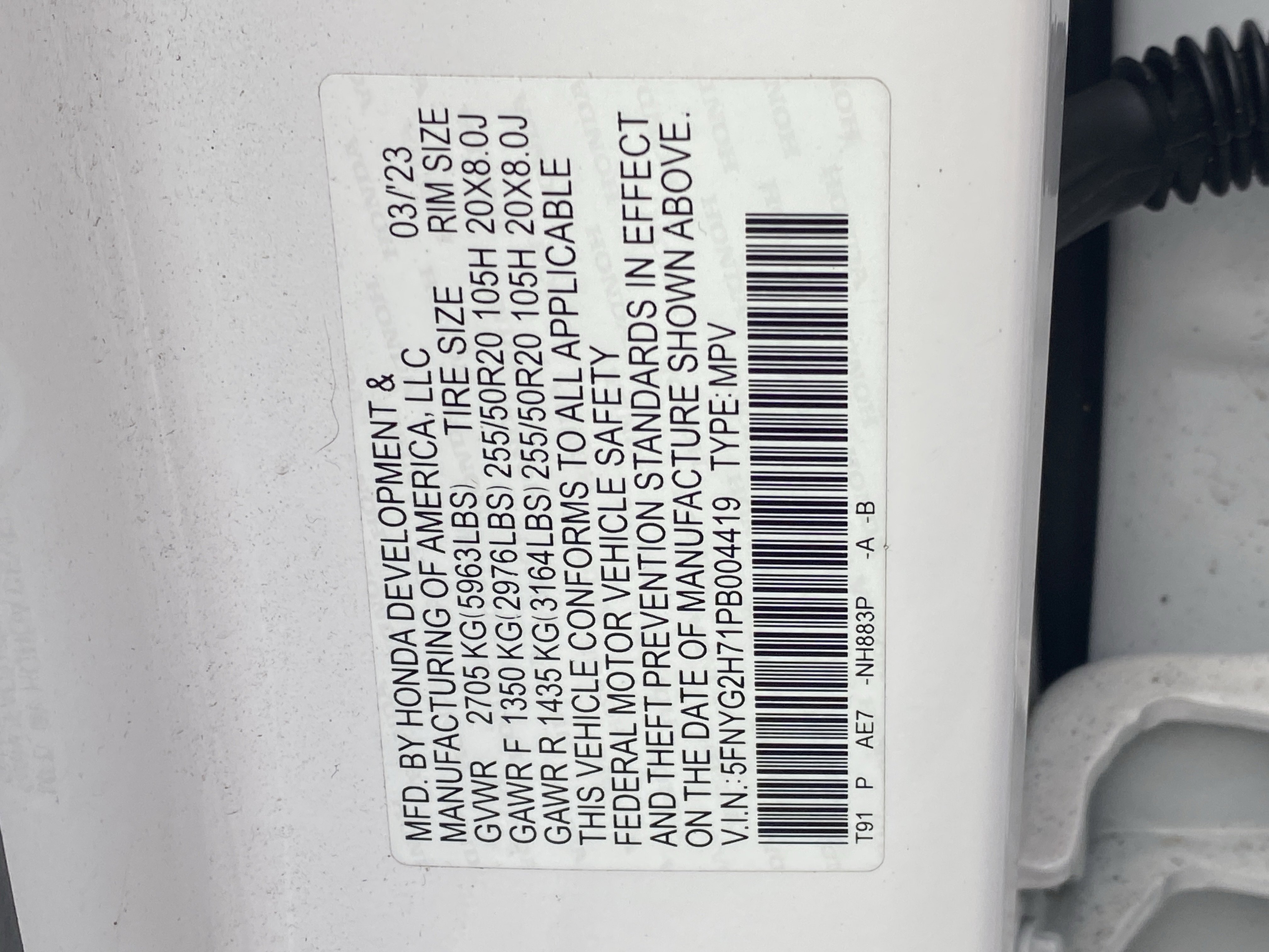 Certified 2023 Honda Pilot Touring image 31