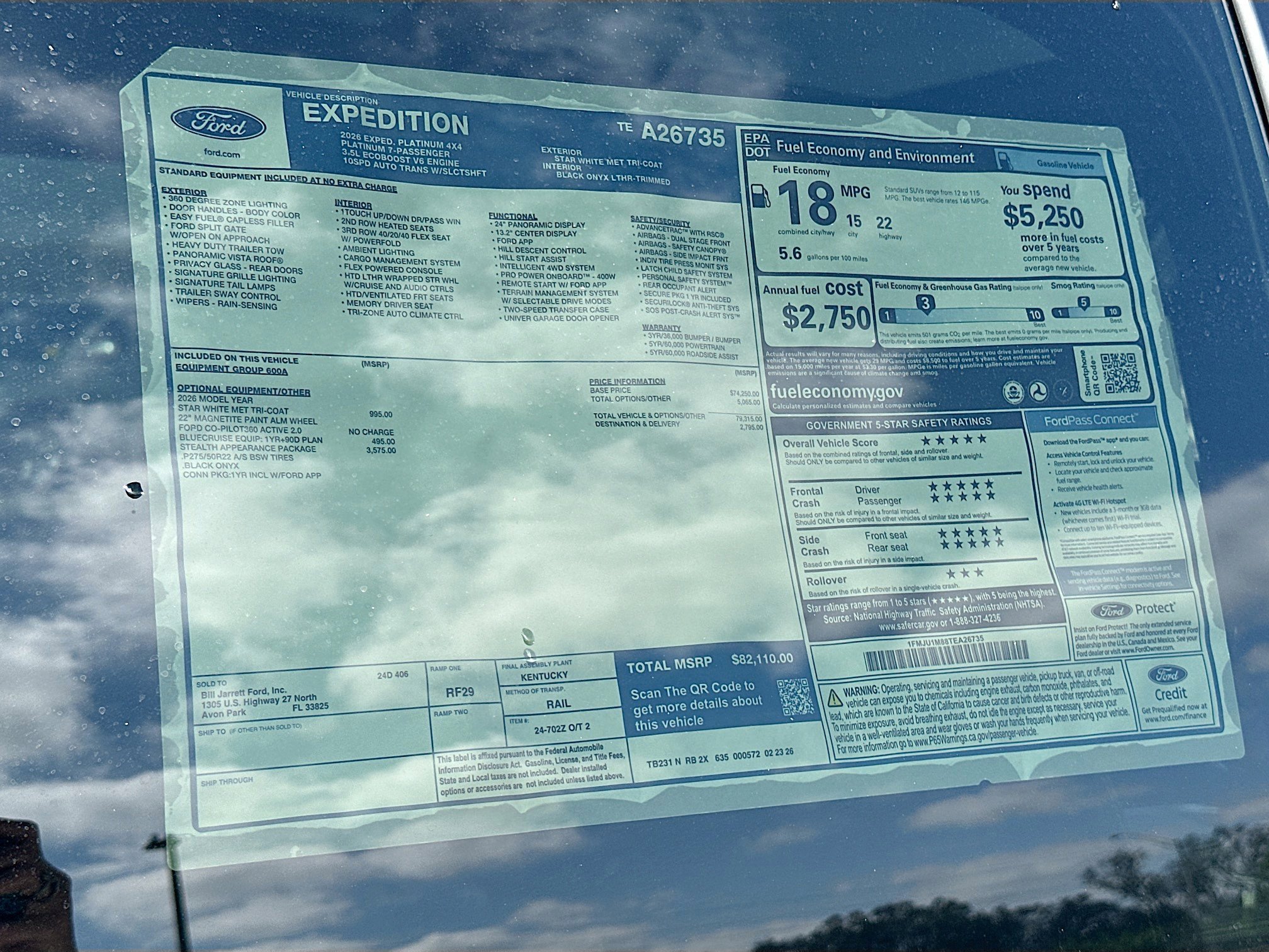 New 2026 Ford Expedition Platinum w/ Stealth Appearance Package image 19