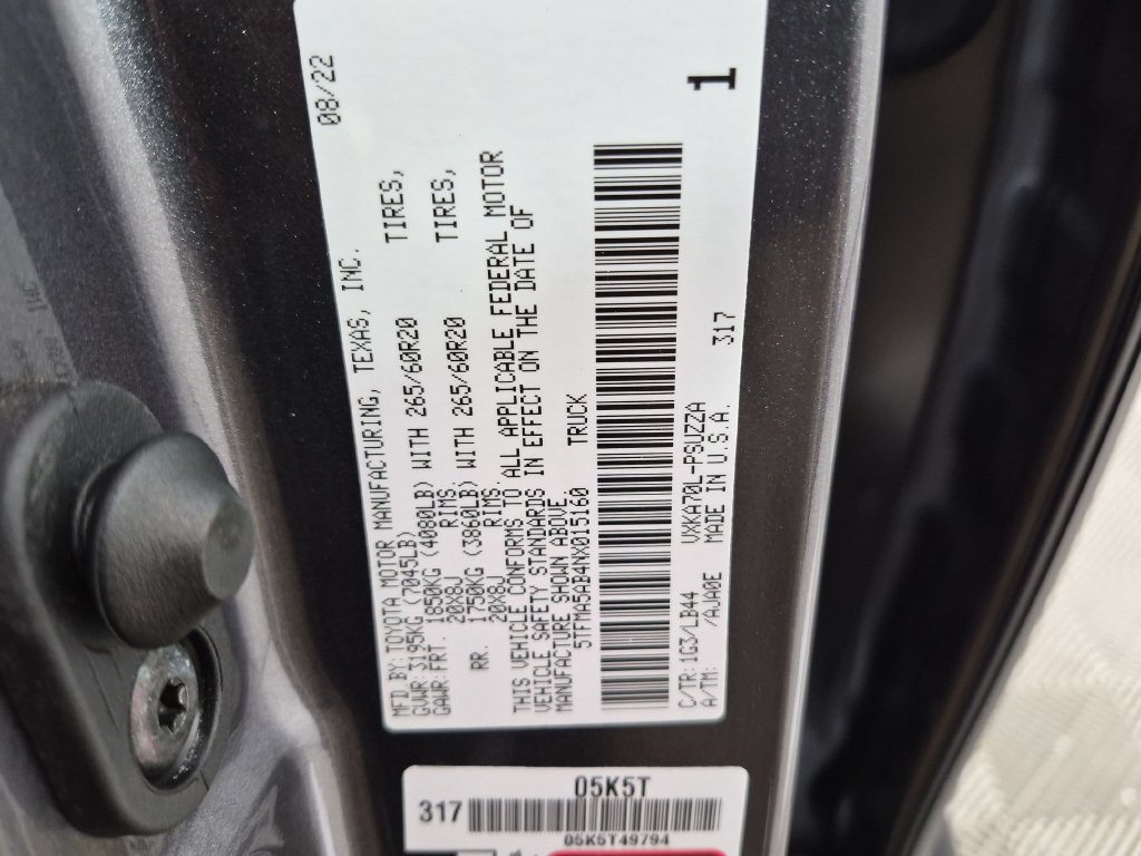 Used 2022 Toyota Tundra 1794 Edition w/ Advanced Package RWD image 31
