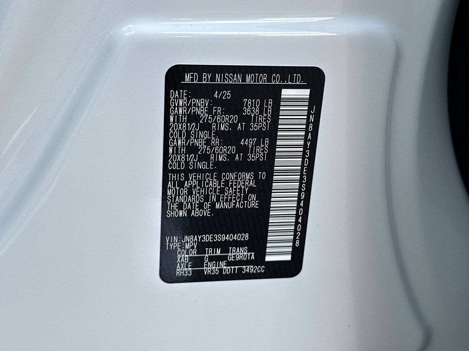 New 2025 Nissan Armada PRO-4X AWD/4WD image 33