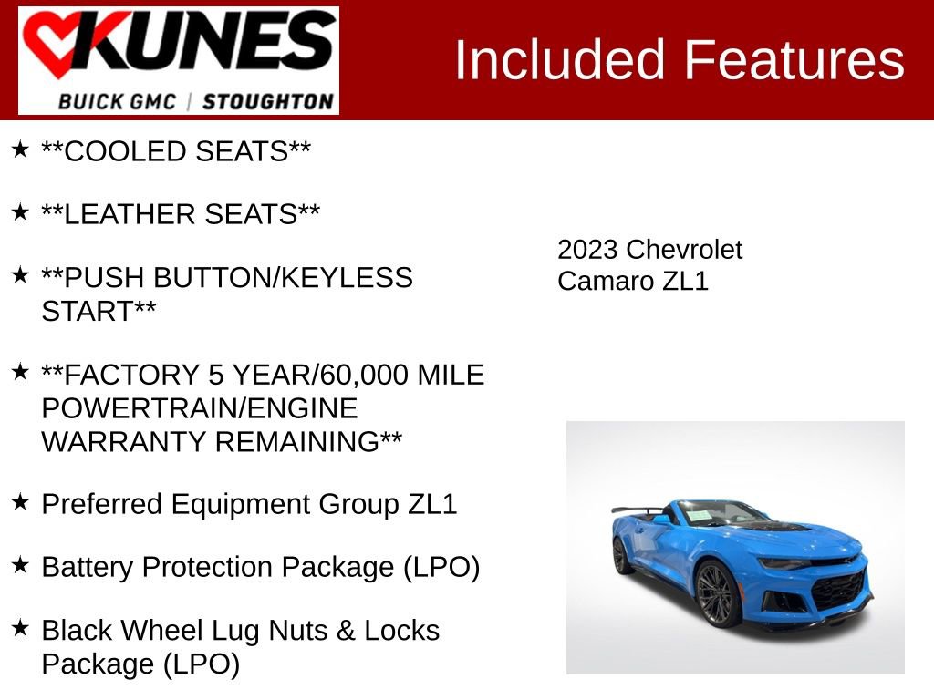 Used 2023 Chevrolet Camaro ZL1 image 3