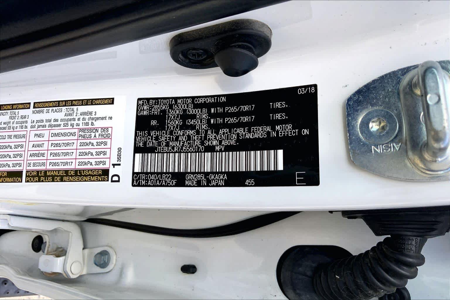 Used 2018 Toyota 4Runner SR5 Premium AWD/4WD image 35
