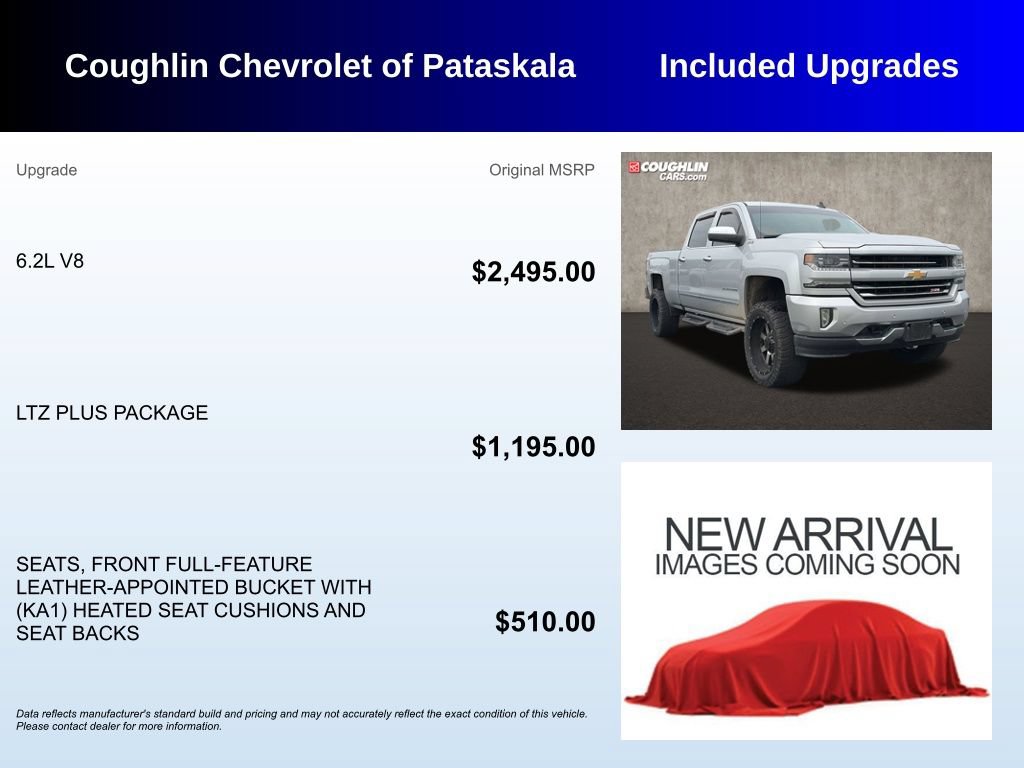 Used 2018 Chevrolet Silverado 1500 LTZ Z71 w/ LTZ Plus Package AWD/4WD image 3