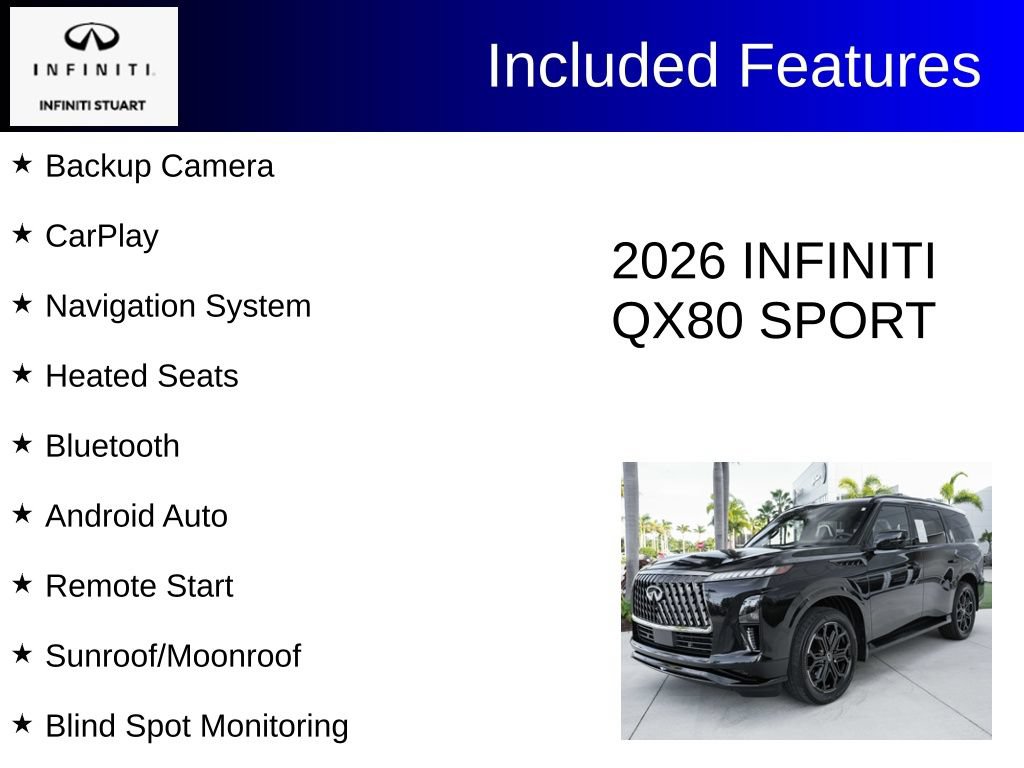 Certified 2026 INFINITI QX80 4WD w/ Sport Exterior Package image 3