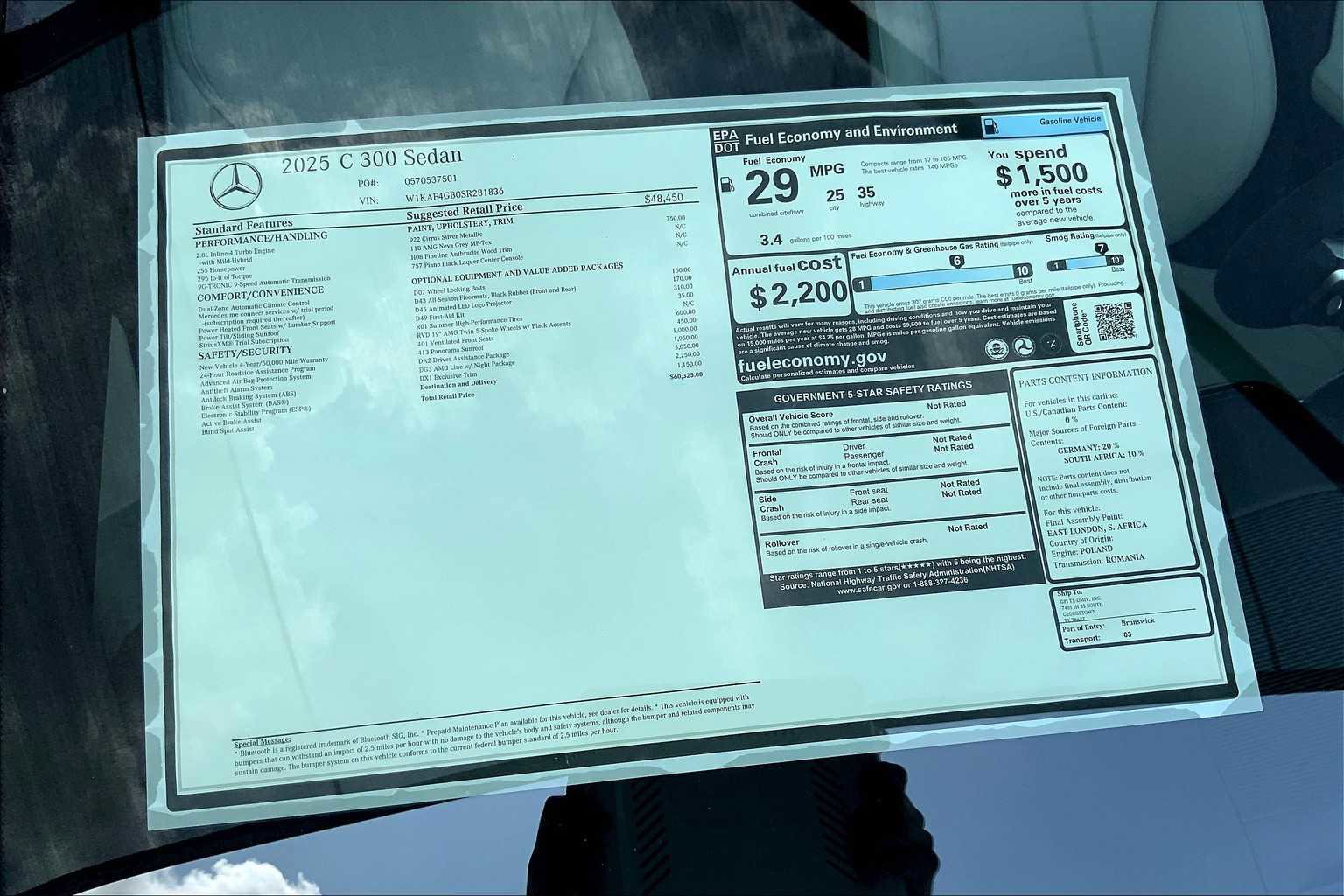 New 2025 Mercedes-Benz C 300 C 300 image 22